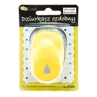 Ozdobný punč 2,5cm vianočný stromček 2 MIX Ozdobný punč 2,5cm vianočný stromček 2 MIX