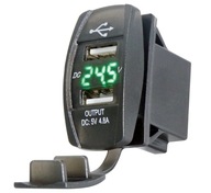USB 5V 4,8A NABÍJAČKA PANELOVÝ VOLTMETER S USB 5V 4,8A NABÍJAČKA PANELOVÝ VOLTMETER S