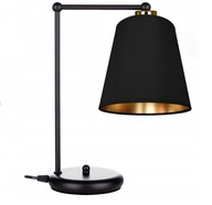 STOLNÁ NOČNÁ LAMPA ČIERNA A ZLATÁ LED TVORBA STOLNÁ NOČNÁ LAMPA ČIERNA A ZLATÁ LED TVORBA