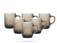 6 x Versailles Sépia sklenený hrnček dymový 260 ml DURALEX 6 x Versailles Sépia sklenený hrnček dymový 260 ml DURALEX