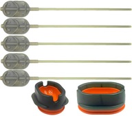 SET kŕmidiel 5x krmítko s 20g člnkom + forma na method feeder