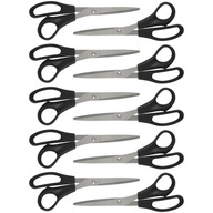 Office Products kancelárske nožnice 21 cm čierne 10 ks