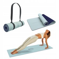 Happy Yogi TPE podložka na jogu 6mm ekologická MODRÁ Happy Yogi TPE podložka na jogu 6mm ekologická MODRÁ