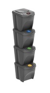 Sada 4 ks odpadkových košov SORTIBOX IKWB25S4 s objemom 100L Sada 4 ks odpadkových košov SORTIBOX IKWB25S4 s objemom 100L
