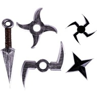 zbraň NINJA bojovník SET shuriken JAPONSKÝ samuraj zbraň NINJA bojovník SET shuriken JAPONSKÝ samuraj