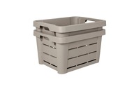 Ozdobná truhlica 30L, sivohnedá - taupe Ozdobná truhlica 30L, sivohnedá - taupe