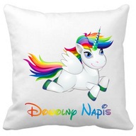 Vankúš + meno UNICORN jednorožec DÚHOVÝ kôň Vankúš + meno UNICORN jednorožec DÚHOVÝ kôň