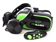 VR 3D okuliare pre váš telefón + slúchadlá, diaľkové ovládanie