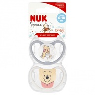 NUK SILIKÓNOVÝ ukľudňujúci cumlík 6-18m SPACE DISNEY MACKO PÚ 2 ks. NUK SILIKÓNOVÝ ukľudňujúci cumlík 6-18m SPACE DISNEY MACKO PÚ 2 ks.