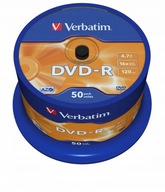 DVD VERBATIM DVD-R 16x 4,7 GB AZO Silver 50-bal.