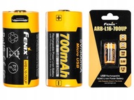 FENIX USB BATÉRIA 16340 RCR123 700mAh 3,6V FENIX USB BATÉRIA 16340 RCR123 700mAh 3,6V
