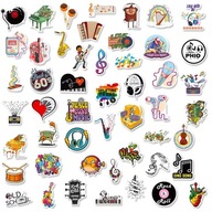 NÁLEPKY 4x5cm MUSIC MIX SADA NÁLEPEK 50 ks NÁLEPKY 4x5cm MUSIC MIX SADA NÁLEPEK 50 ks