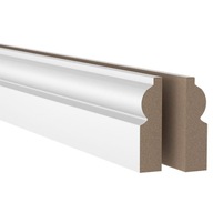 MDF krycia lišta 18 x 69 x 2100 mm torus biela MDF krycia lišta 18 x 69 x 2100 mm torus biela