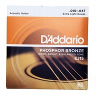 Struny pre akustickú gitaru D'Addario EJ15 10-47 Struny pre akustickú gitaru D'Addario EJ15 10-47