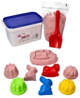 Kinetický piesok 2kg Leštidlo + formičky + stierka Kinetický piesok 2kg Leštidlo + formičky + stierka
