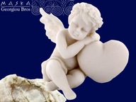 Anjel so srdcom - grécky alabaster