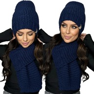 DÁMSKY SET ČIAPKA ČIAPKA ŠÁL ŠÁLKA SET WARM NAVY 2457 DÁMSKY SET ČIAPKA ČIAPKA ŠÁL ŠÁLKA SET WARM NAVY 2457
