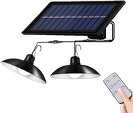 SET 2x LUSTRE ZÁSADNÉ SOLÁRNE LED LAMPA+DIAĽK