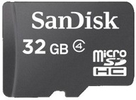 SanDisk microSDHC 32GB + SD adaptér