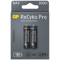 2x AA R6 2000mAh GP batéria ReCyko+ Pro 2x AA R6 2000mAh GP batéria ReCyko+ Pro