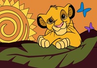 Oblátka na tortu LION KING SIMBA, cukrová potlač A4 Oblátka na tortu LION KING SIMBA, cukrová potlač A4