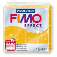 Modelovacia hmota FIMO efekt 57g, trblietky zlaté - 112