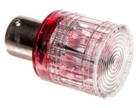 LED Ba15s 220V AC červená pre signálne stĺpiky
