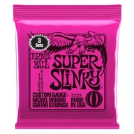 3 x struny Ernie Ball Super Slinky 9-42 (3223) 3 x struny Ernie Ball Super Slinky 9-42 (3223)