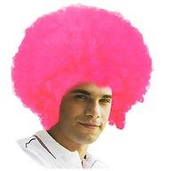 GODAN Parochňa Dlhá ružová afro parochňa na párty Maškarný ples GODAN Parochňa Dlhá ružová afro parochňa na párty Maškarný ples
