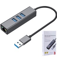 ROZBOČ SIEŤOVEJ KARTY USB 3.0 GIGABIT LAN 1GB/s RJ45 SPLITTER