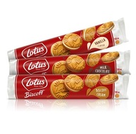 Sušienky so smotanou Lotus Biscoff Set Vanilka Čokoláda Lotus 150g x 3 ks