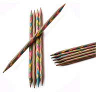 Knitpro ponožkové drôty drevené symfónie 20 cm dlhé - 4,50 mm Knitpro ponožkové drôty drevené symfónie 20 cm dlhé - 4,50 mm