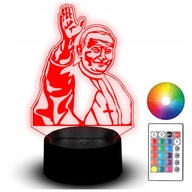 LED POPE JOHN PAUL THE SECOND 2 TVARE 3D NOČNÍ LAMPA LED POPE JOHN PAUL THE SECOND 2 TVARE 3D NOČNÍ LAMPA