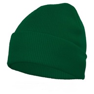 Zelená pletená zimná čiapka, zelená