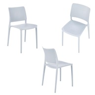 Plastové záhradné stoličky K514 LIGHT BLUE