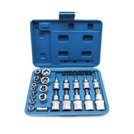 pre súpravu bitov Torx 29 kusov matica 1/4" 3/8" 1/2". pre súpravu bitov Torx 29 kusov matica 1/4" 3/8" 1/2".