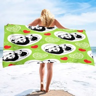 Plážová osuška Lovely Panda s mikrovláknom Plážová osuška Lovely Panda s mikrovláknom