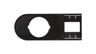 Popisný štítok 75x30mm, čierny, obdĺžnikový Popisný štítok 75x30mm, čierny, obdĺžnikový