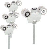 4X 5-VÁLECKOVÝ VOZÍK PRE POSUVNÉ BRÁNY 8MM SKRUT