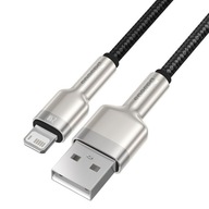 Baseus Metal USB to Lightning kábel 2,4 A 1 m čierny Baseus Metal USB to Lightning kábel 2,4 A 1 m čierny