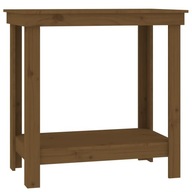 Pracovný stôl, medovohnedý, 80x50x80 cm, drevo