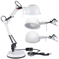 STOLNÁ LAMPA NA ŠKOLSKÉ KRESLENIE PRE LED E14 40W PIXA BIELA STOLNÁ LAMPA NA ŠKOLSKÉ KRESLENIE PRE LED E14 40W PIXA BIELA
