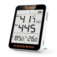 Merač kvality vzduchu PM 2,5 prachomer AQI+ Smogový snímač teploty a vlhkosti Merač kvality vzduchu PM 2,5 prachomer AQI+ Smogový snímač teploty a vlhkosti