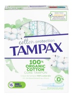 Bio tampóny s aplikátorom Tampax Cotton Protection Super, 16 kusov Bio tampóny s aplikátorom Tampax Cotton Protection Super, 16 kusov