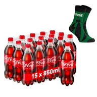 Coca-Cola Original Taste fľaša sýteného nápoja 15x 850ml + ZADARMO