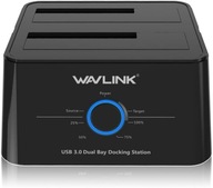 VONKAJŠIA STANICA WAVLINK USB 3.0 DUAL BLACK
