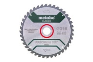 Kotúčová píla na drevo 216x30mm Z40 WZ 5°Metabo