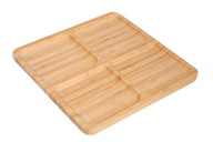 x2 Servírovacia doska, drevený tanier, bambusový podnos