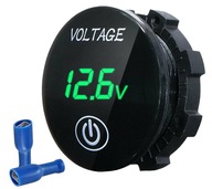 DC LED VOLTMETER 5-48V DOTYKOVÝ INDIKÁTOR ZAP/VYP