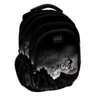 Viackomorový batoh na bicykel, čierny